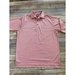 FootJoy FJ Golf Polo Men’s pink Stripe Large